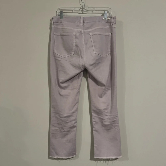 Pilcro by Anthropology Women Size 30 Bootcut Raw Hem Lavender High Rise Pants - Picture 10 of 12